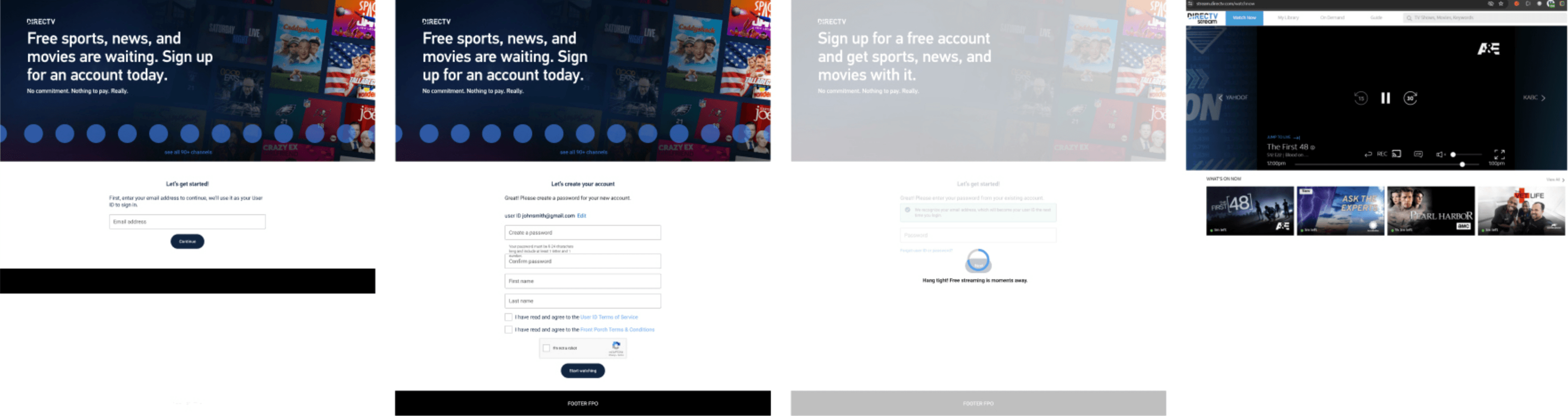 MyFree DIRECTV — upsell moments